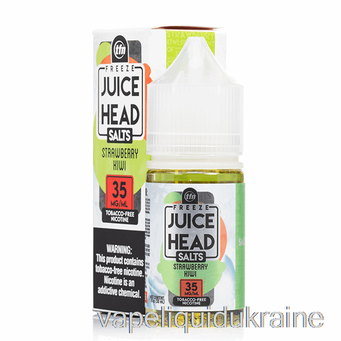 Vape Liquid Ukraine FREEZE Strawberry Kiwi - Juice Head Salts - 30mL 35mg